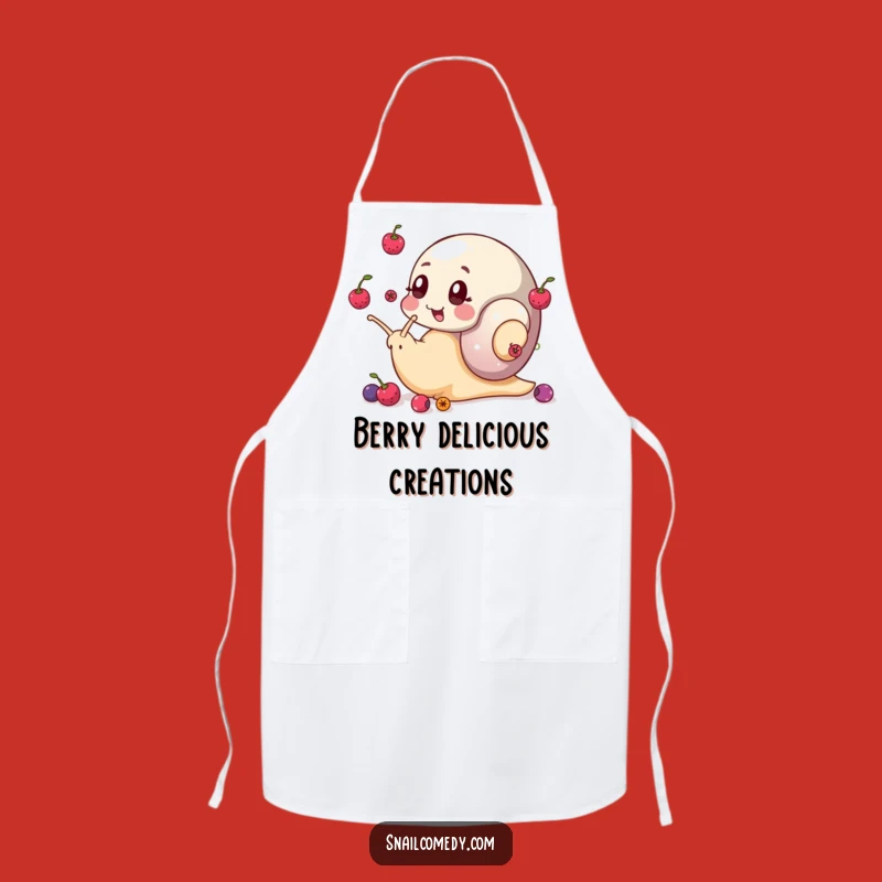 Funny Snail Apron: Berry Juggler, Kitchen Skill Show Fun
