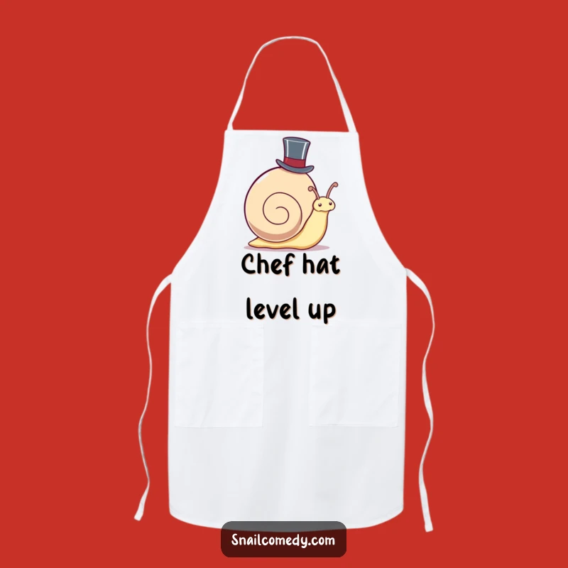 Funny Kawaii Snail Apron - Dapper Gentleman Kitchen Humor