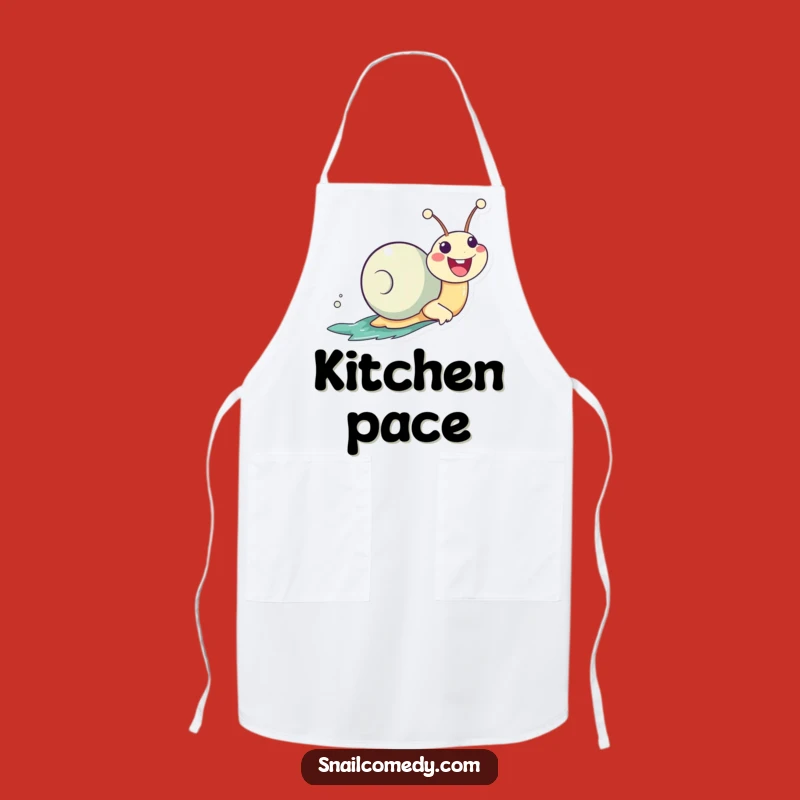 Funny Chef Snail Apron: Zooming Enthusiasm for Kitchen Fun