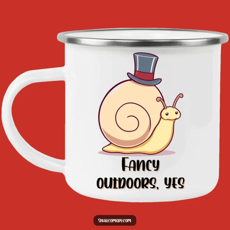 Funny Kawaii Snail Camping Mug - Dapper Outdoor Humor