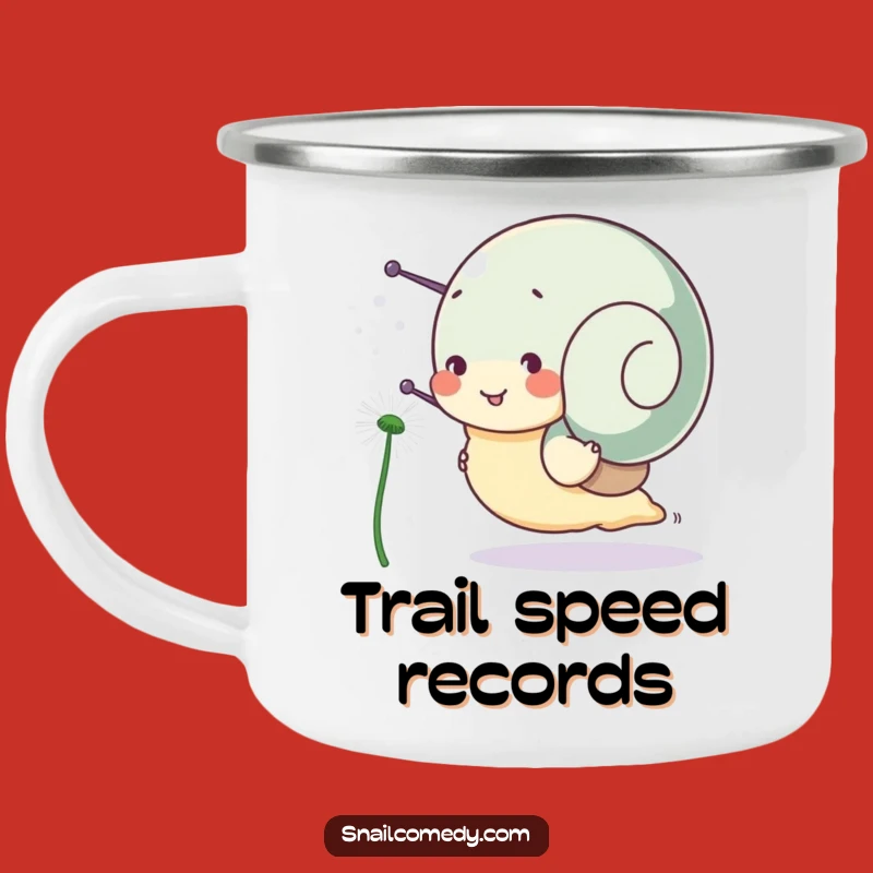 Funny Snail Camping Mug: Enjoy Your Race with Coffee