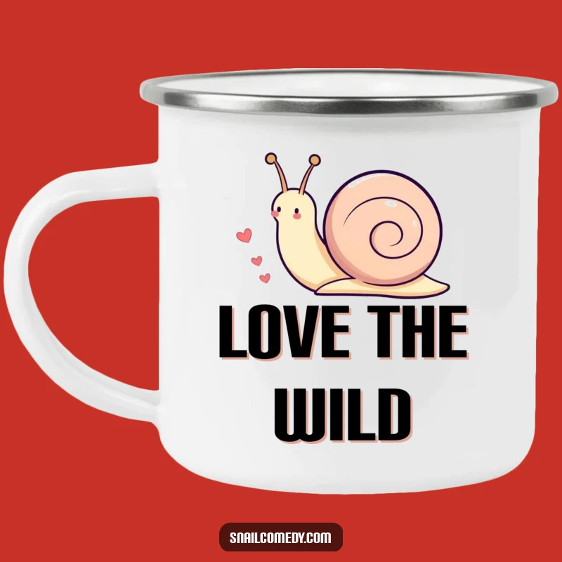 Durable Funny Kawaii Snail Camping Mug - Loving Outdoor Companion & Gift