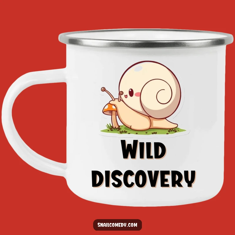 Funny Snail Camping Mug: Sip While Exploring Tiny Worlds