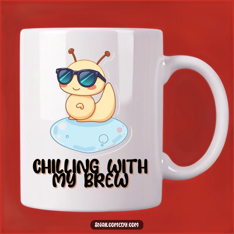 Funny Snail Chill Mug: Cool Snail on Water Drop