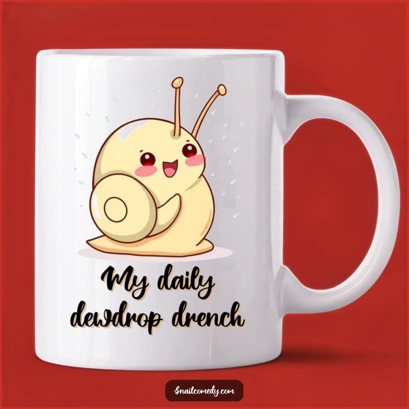 Funny Kawaii Snail Shower Mug - The Perfect Joyful Gift!