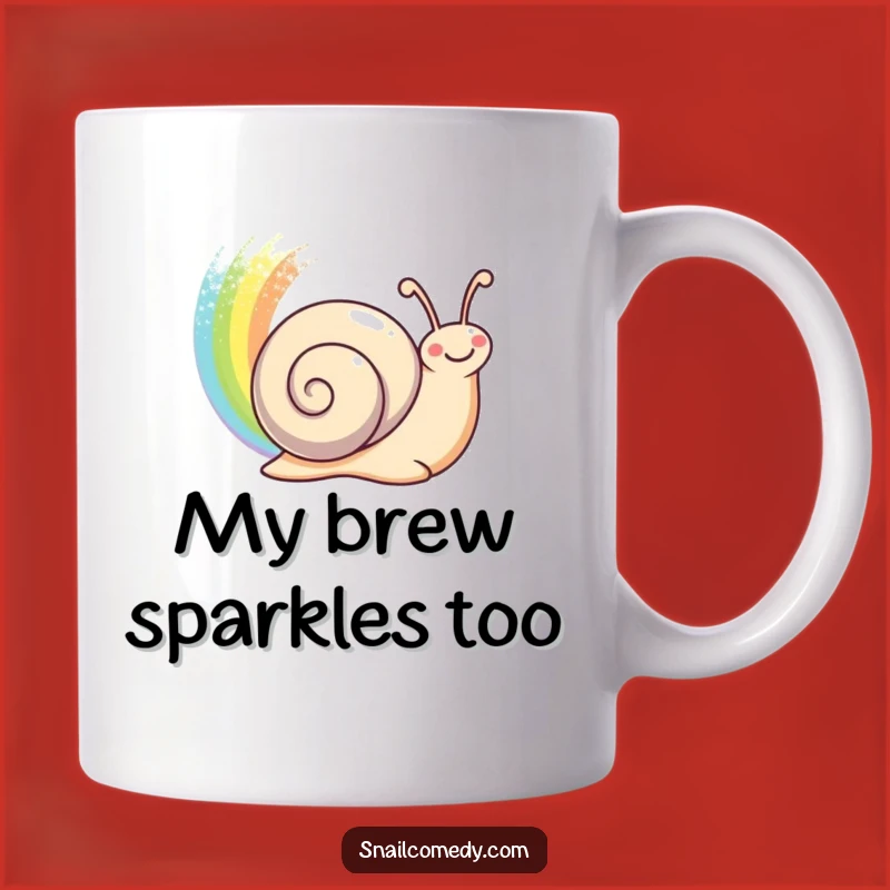 Funny Rainbow Snail Mug - Happy Trail Creator, Perfect Funny Gift!