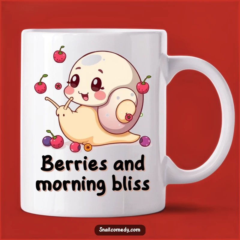 Funny Snail Mug: Berry Juggler, Perfect Gift for Multitaskers