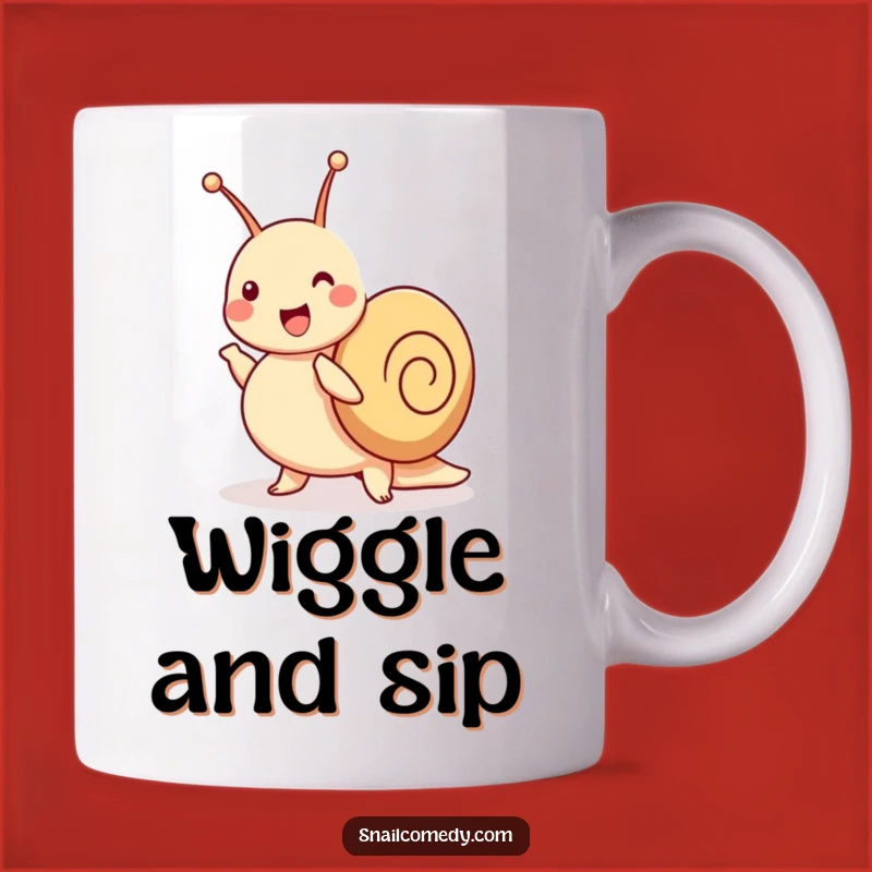 Funny Dancing Snail Mug - Joyful Jig, Wiggling Antennae, Perfect Gift