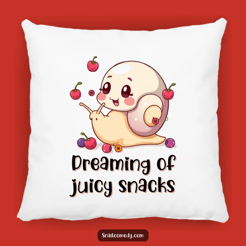 Funny Snail Pillow: Berry Juggler, Cozy & Cute Decor