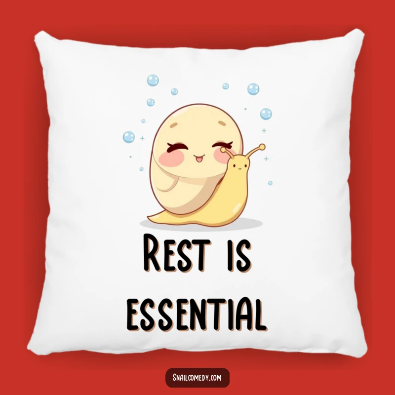 Funny Winking Snail Pillow - Hilarious Juggling Dewdrops Comfort Gift