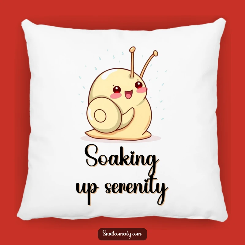 Funny Kawaii Snail Shower Pillow: Cozy Comfort & Gleeful Smiles!