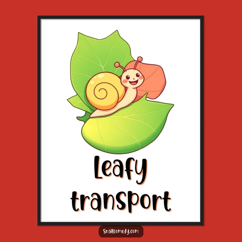 Funny Happy Snail Digital Art: Instant Joy - Printable & Hilarious Gift
