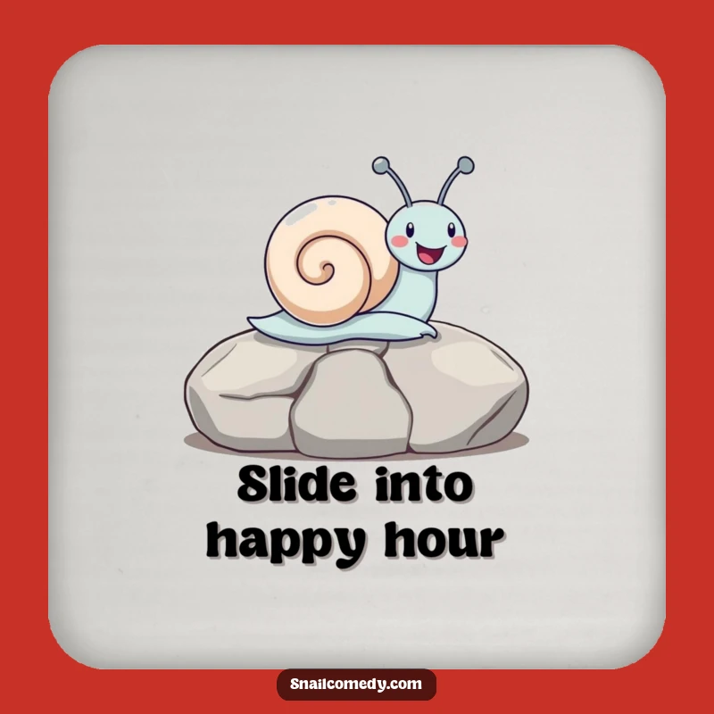 Funny Snail Sliding Coaster: Protect Surfaces with Playful Fun, Delightful Humorous Gift