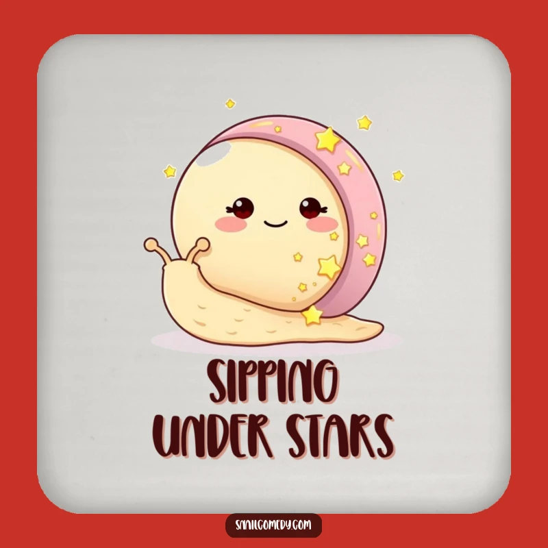 Funny Starry Snail Coaster - Protect Surfaces with Starlight, Unique Gift
