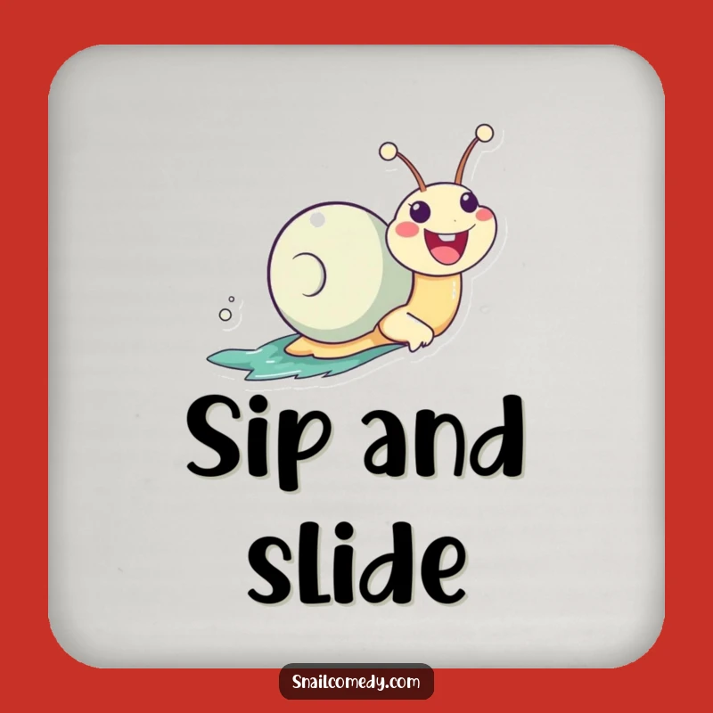 Funny Zooming Snail Coaster: Enthusiastic Kawaii Protection