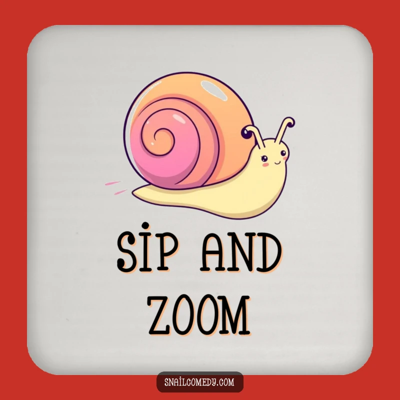 Funny Kawaii Snail Rainbow Coaster: Protect Surfaces Cartoon Mollusk Fun Perfect Gift