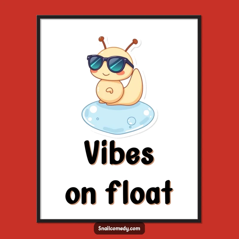 Funny Snail Chill Poster: Cool Wall Art