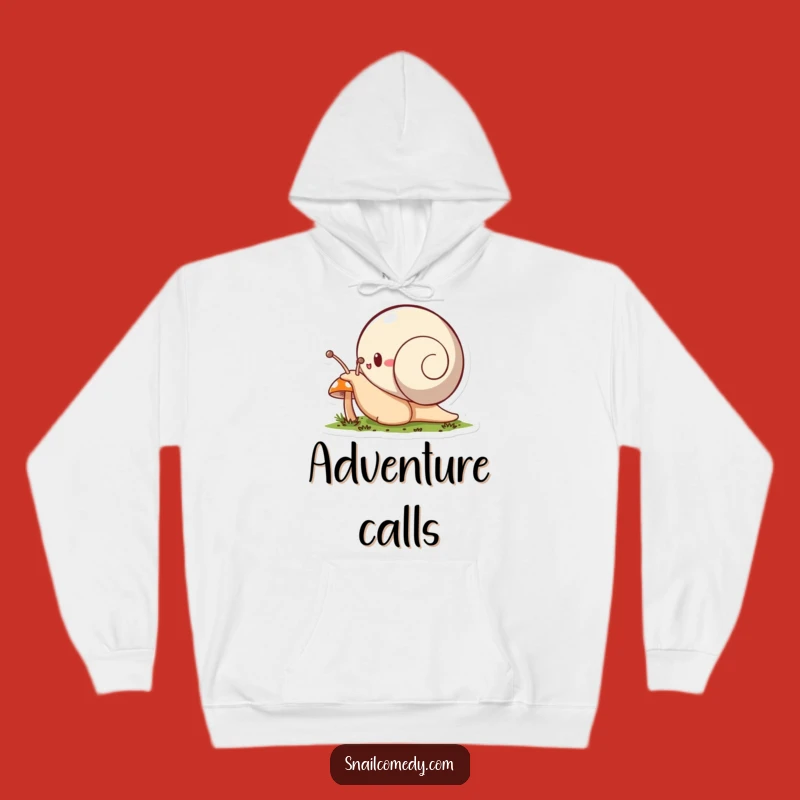 Funny Snail Hoodie: Cozy Mushroom Explorer Comfort