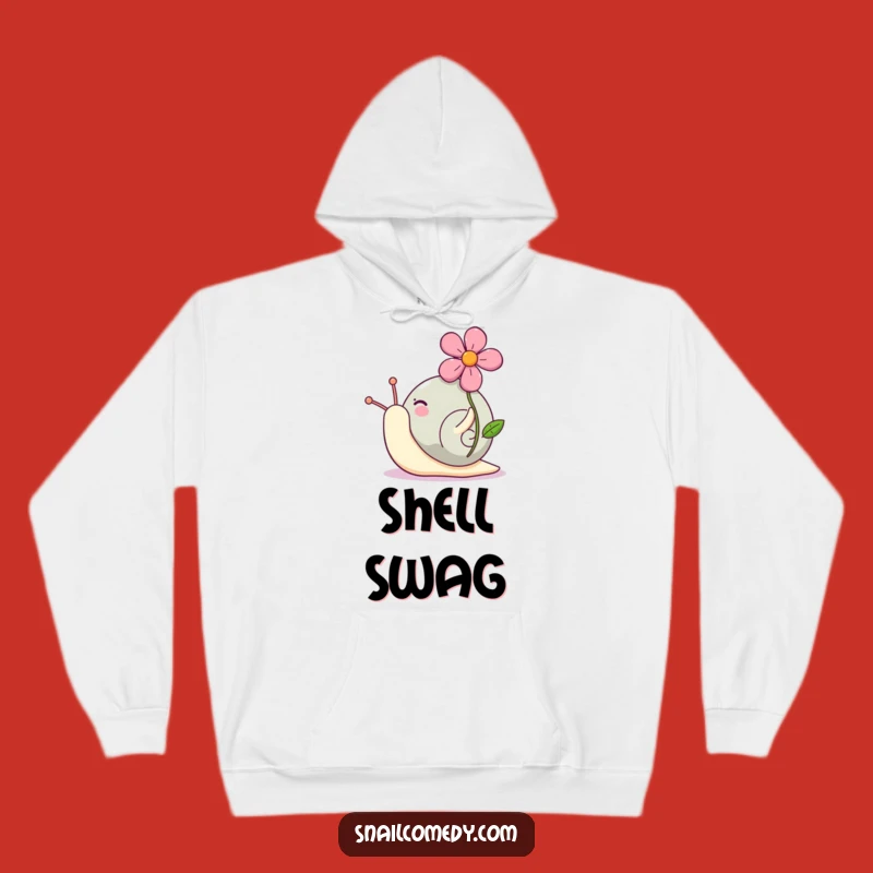 Cozy Funny Kawaii Snail Flower Hoodie - Warm Comfort & Joyful Gift