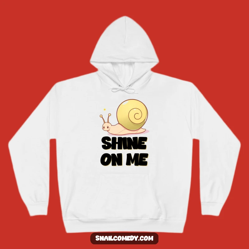Funny Snail Hoodie: Cozy Shimmering Trail Comfort