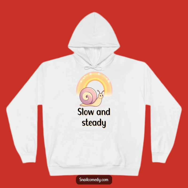 Funny Snail Rainbow Hoodie: Cozy Wonder, Warm and Cheerful Gift!