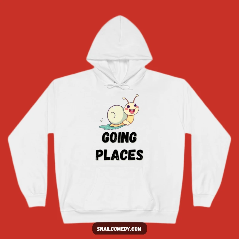 Funny Zooming Snail Hoodie: Cozy Kawaii Enthusiasm for All