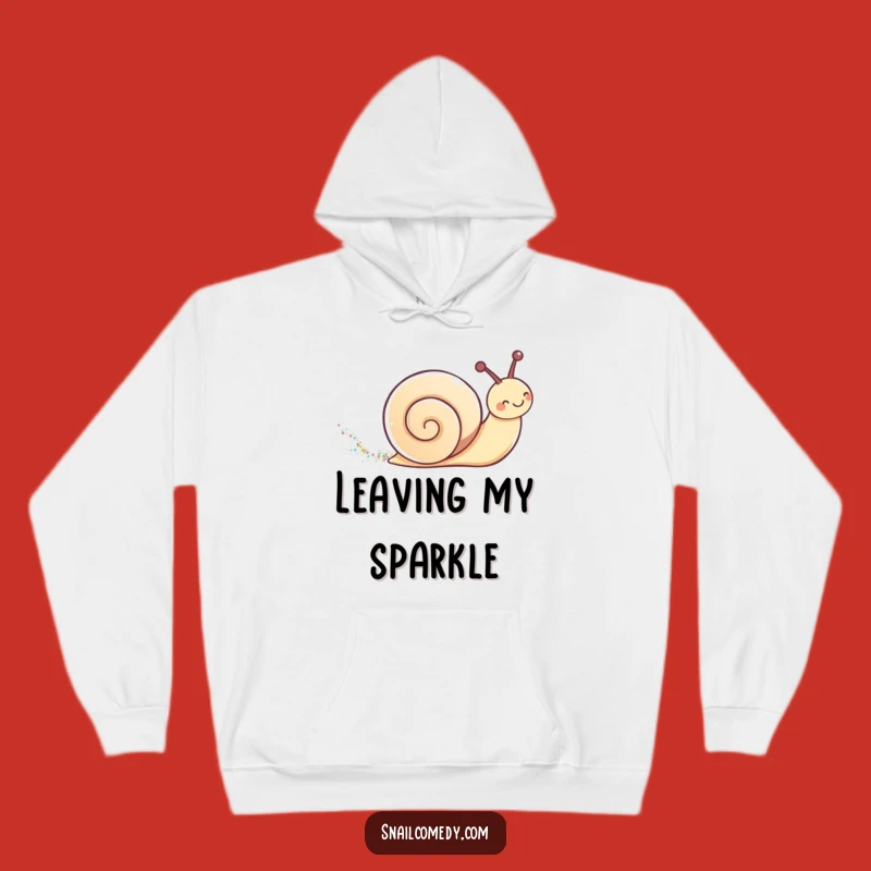 Funny Kawaii Snail Glitter Hoodie - Cozy Sparkle & A Magical Warm Hug