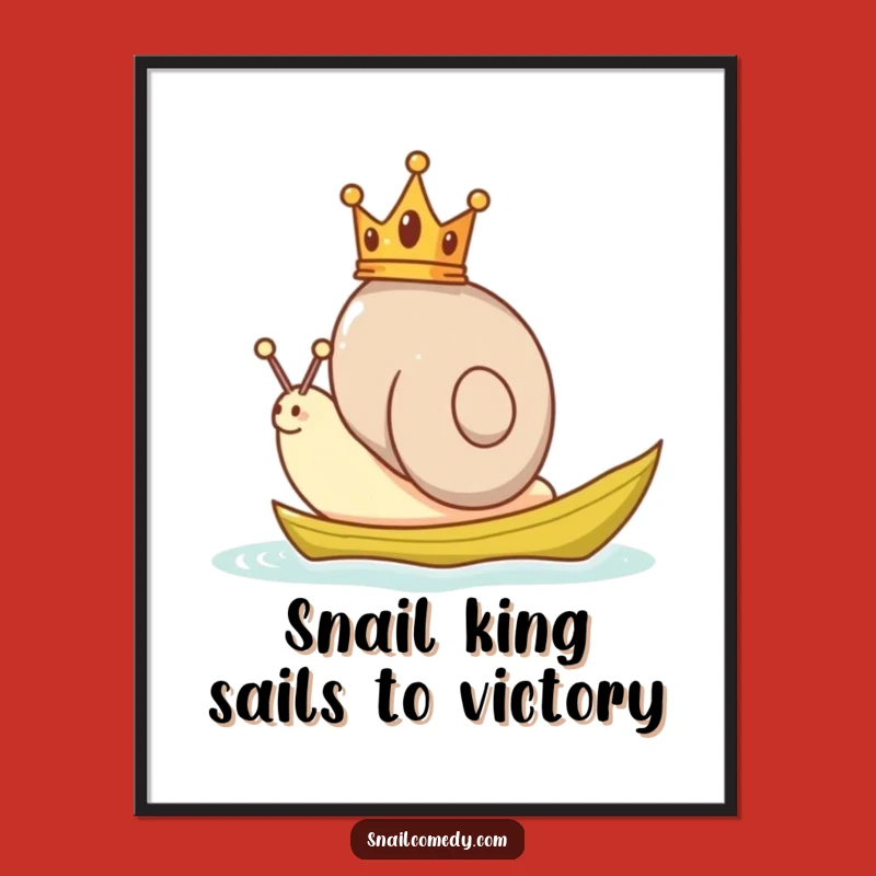 Free Printable Wall Art: Royal Snail Sailing Adventure Decor!