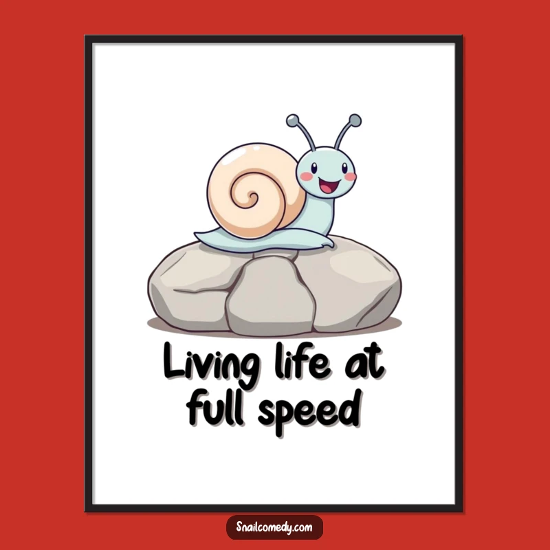 Funny Free Printable Wall Art: Snail Slider, Whimsical Downloadable Decor