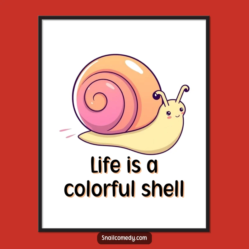 Free Printable Wall Art: Rainbow Snail, Speedy Downloadable Decor for a Colorful Space!