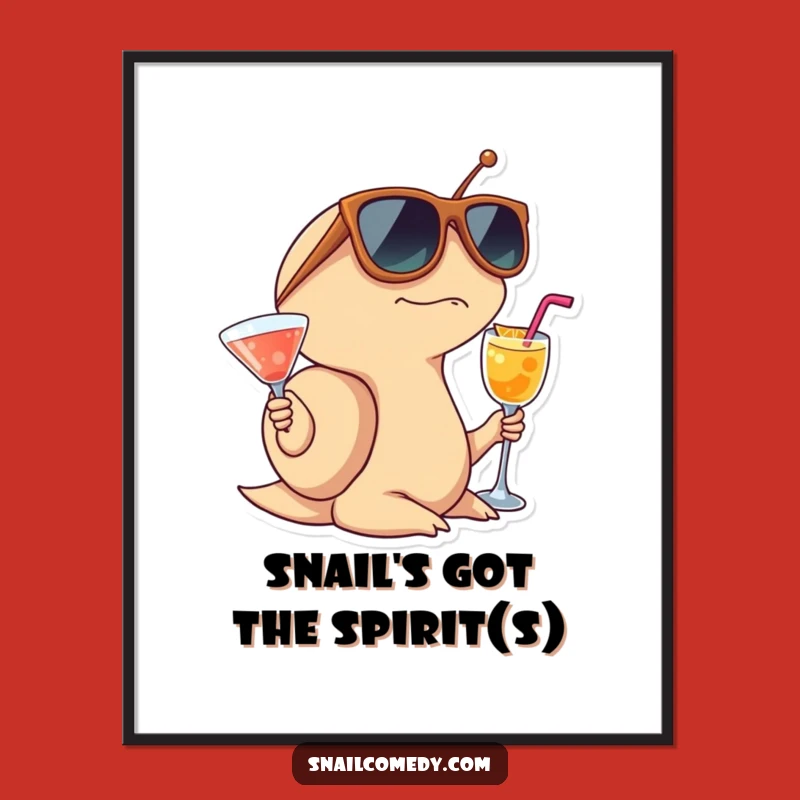 Free Printable Wall Art: Cool Snail's Cocktail Time Decor!