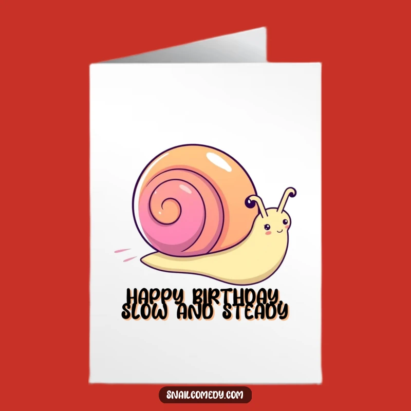 Free Printable Birthday Card: Rainbow Snail, Speedy Downloadable Greeting for Fun!