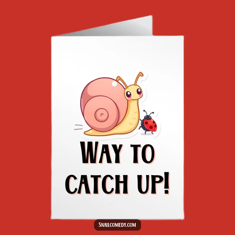 Free Printable Congratulations Card: Snail's Speedy Win Downloadable Gift