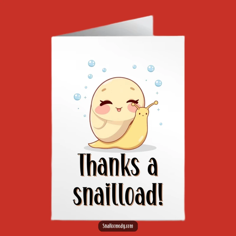 Free Printable Thank You Card: Winking Snail Juggling Gratitude - Funny Downloadable Gift