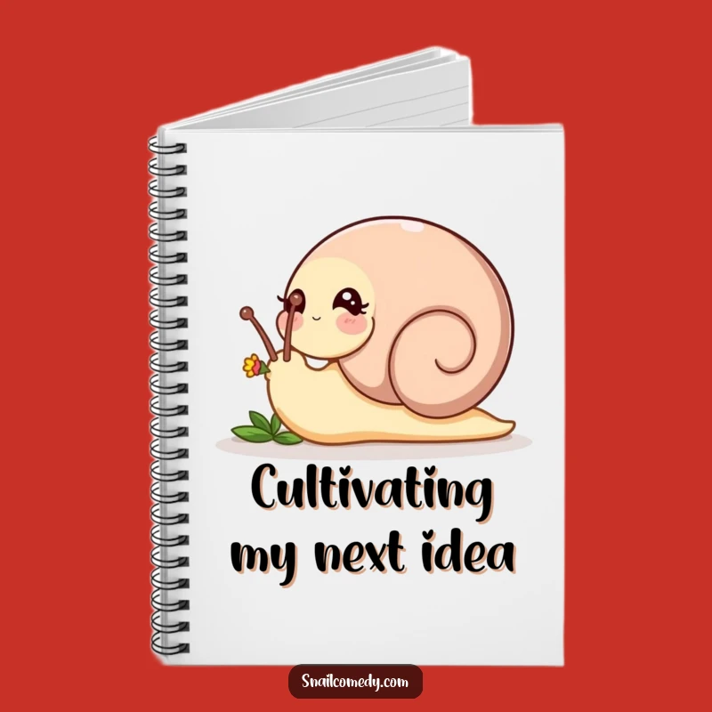 Funny Nudging Snail Notebook - Playful Bud Journal, Perfect Funny Gift!