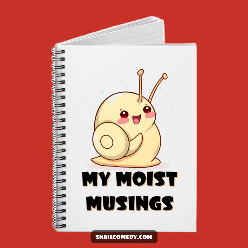 Funny Kawaii Snail Shower Notebook: Jot Down Joyful Thoughts!