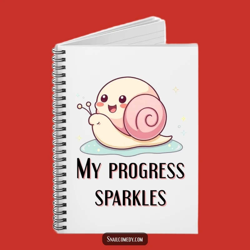 Funny Kawaii Snail Sparkle Notebook: Jot Down Thoughts With Joyful Flair