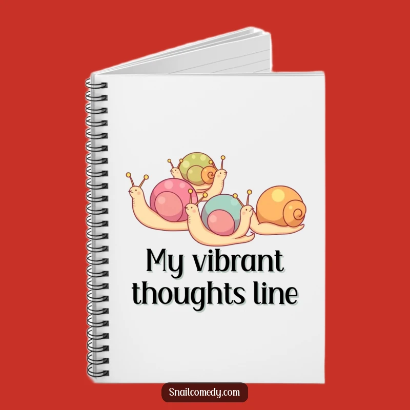 Funny Snail Parade Notebook: Jot Down Colorful Ideas