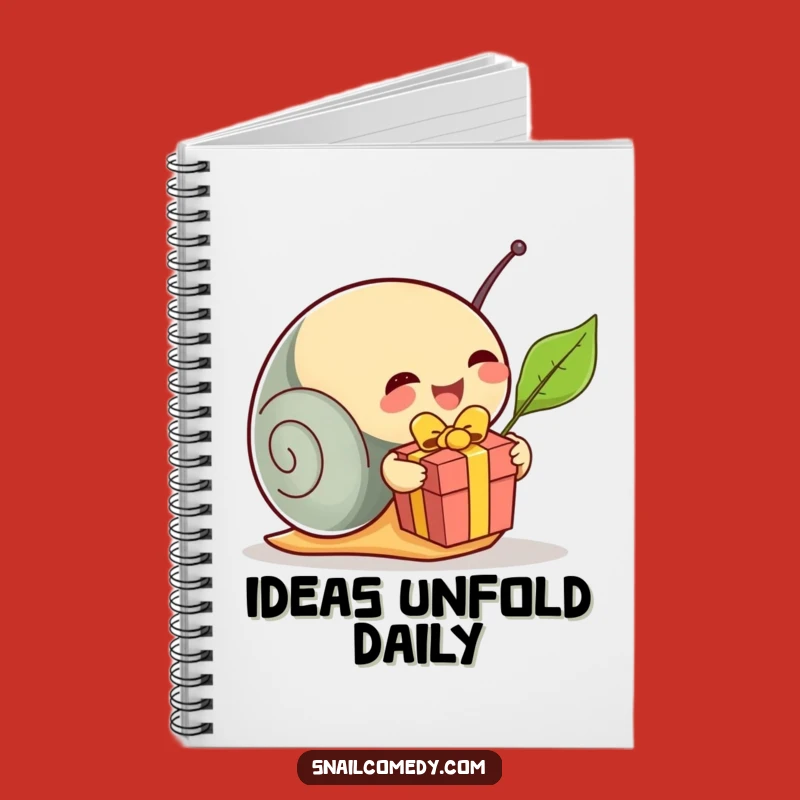 Funny Snail Present Notebook: Jot Down Happy Thoughts, Perfect Humorous Gift