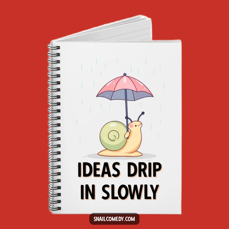 Funny Snail Umbrella Notebook: Jot Down Ideas with a Smile, Perfect Humorous Gift