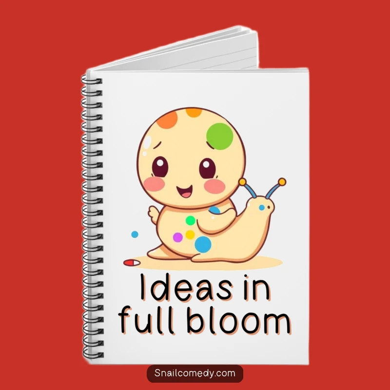 Funny Snail Notebook: Dot Painter Artist, Perfect for Ideas