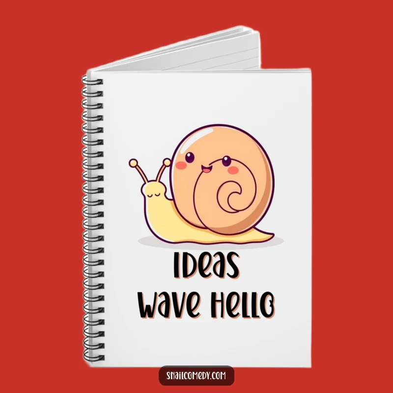 Funny Kawaii Snail Notebook - Antenna Wave Journal Gift for Ideas