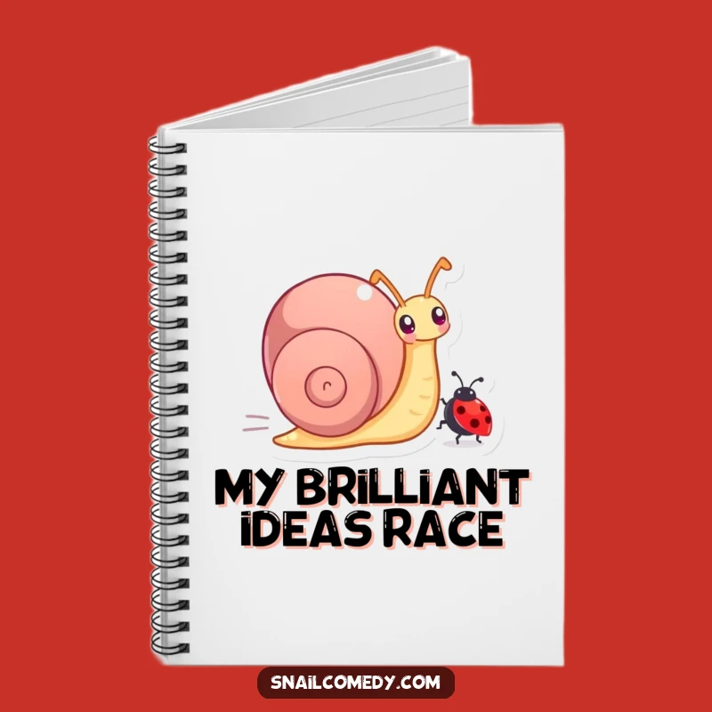 Funny Snail Race Notebook: Jot Down Laughs
