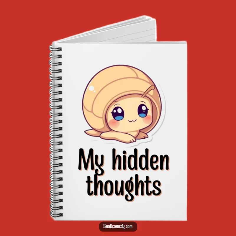 Funny Peeking Snail Notebook: Curious Kawaii Notes & Ideas