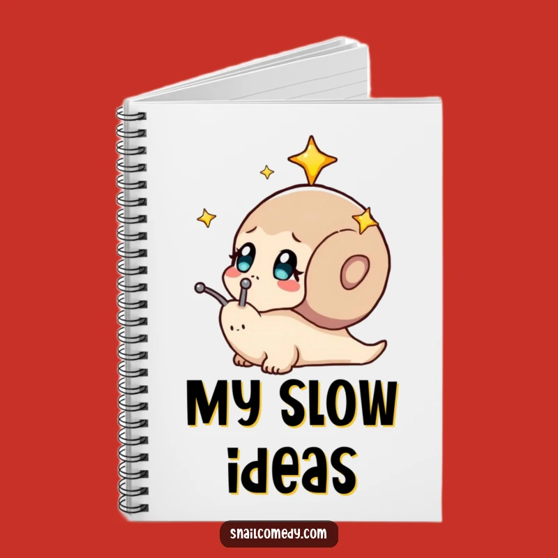 Funny Curious Snail Stars Notebook: Journal Your Cosmic Dreams