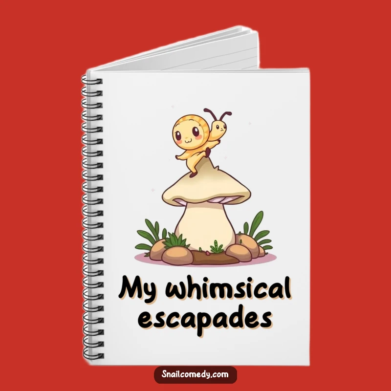 Funny Snail Notebook: Mushroom Dancer, Perfect for Ideas