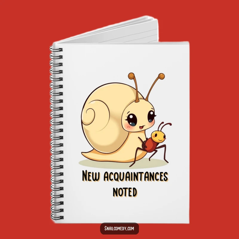Funny Snail Ant Surprise Notebook - Cute Cartoon Snail Journal, Perfect Funny Gift