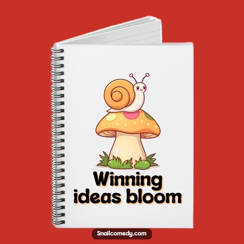 Funny Kawaii Snail Notebook: Waving Flag Snail Journal, Perfect Funny Gift