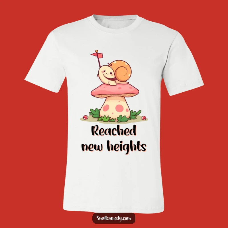 Funny Waving Snail T-Shirt: Happy Kawaii Celebration for Wear