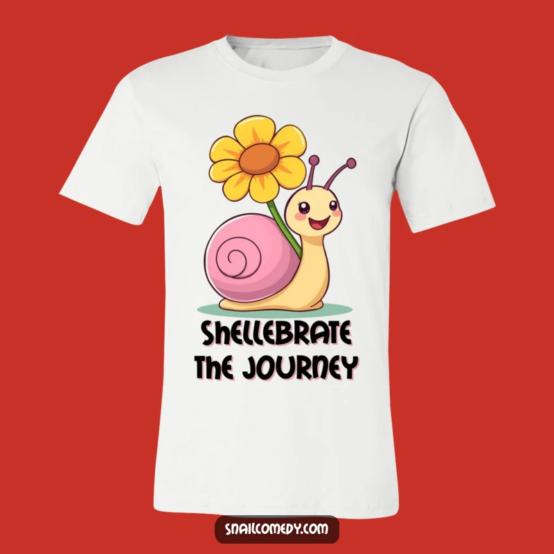 Funny Snail Flower T-Shirt: Wear Your Joyful Spirit with this Comedic Tee